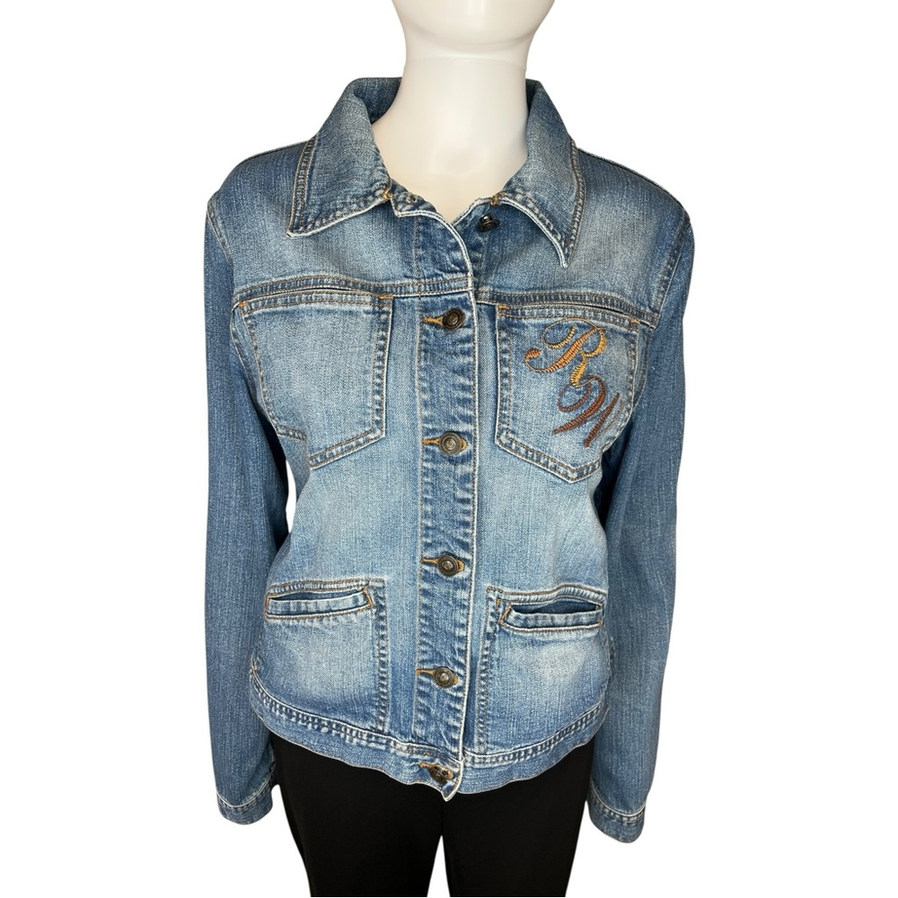 Y2K Roca Wear Women Denim Jacket XL